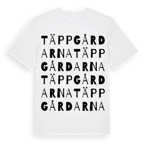 Täppgårdarna ordlek t-shirt – ekologisk bomull t-shirt från Pinshirt