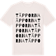 Vintage White t-shirt med Täpporna ordlek t-shirt