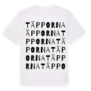 Täpporna ordlek t-shirt – ekologisk bomull t-shirt från Pinshirt
