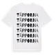 White t-shirt med Täpporna ordlek t-shirt
