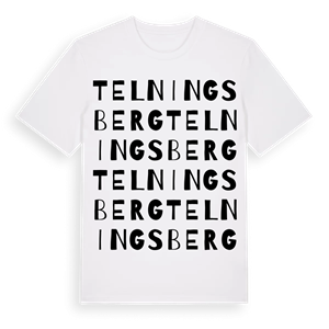 Telningsberg ordlek t-shirt – ekologisk bomull t-shirt från Pinshirt
