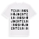 White t-shirt med Telningshöjden ordlek t-shirt