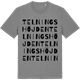 Mid Heather Gray t-shirt med Telningshöjden ordlek t-shirt