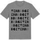 Mid Heather Gray t-shirt med Tenninge ordlek t-shirt