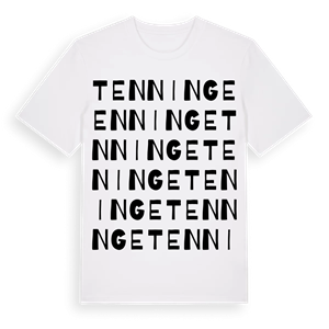 Tenninge ordlek t-shirt – ekologisk bomull t-shirt från Pinshirt