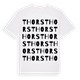 White t-shirt med Thors ordlek t-shirt