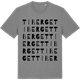 Mid Heather Gray t-shirt med Tiberget ordlek t-shirt