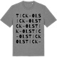 Mid Heather Gray t-shirt med Tick-Ols ordlek t-shirt