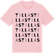 Pink Cotton t-shirt med Tillas ordlek t-shirt