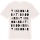 Vintage White t-shirt med Tinbodarna ordlek t-shirt