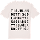 Vintage White t-shirt med Tisjölandet ordlek t-shirt