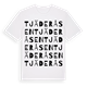 Tjäderåsen ordlek t-shirt