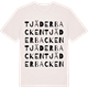 Vintage White t-shirt med Tjäderbacken ordlek t-shirt
