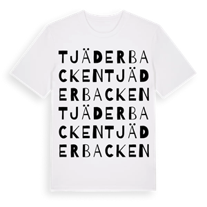 Tjäderbacken ordlek t-shirt – ekologisk bomull t-shirt från Pinshirt