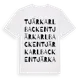 White t-shirt med Tjärkarlbacken ordlek t-shirt