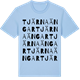 Blue Soul t-shirt med Tjärna Ängar ordlek t-shirt
