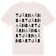 Vintage White t-shirt med Tjärna Ängar ordlek t-shirt