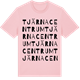Pink Cotton t-shirt med Tjärna Centrum ordlek t-shirt
