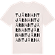 Vintage White t-shirt med Tjärnan ordlek t-shirt