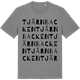 Mid Heather Gray t-shirt med Tjärnbacken ordlek t-shirt