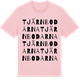 Pink Cotton t-shirt med Tjärnbodarna ordlek t-shirt