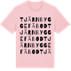 Pink Cotton t-shirt med Tjärnbygge fäbod ordlek t-shirt
