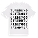 White t-shirt med Tjärnbygge fäbod ordlek t-shirt