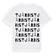 White t-shirt med Tjärns ordlek t-shirt