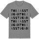 Mid Heather Gray t-shirt med Tobiasstugan ordlek t-shirt