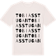 Vintage White t-shirt med Tobiasstugan ordlek t-shirt