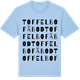 Blue Soul t-shirt med Toffelbo fäbod ordlek t-shirt