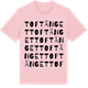 Pink Cotton t-shirt med Toftänget ordlek t-shirt