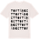 Vintage White t-shirt med Toftänget ordlek t-shirt
