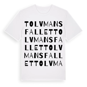 Tolvmansfallet ordlek t-shirt – ekologisk bomull t-shirt från Pinshirt