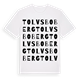 White t-shirt med Tolvsboberg ordlek t-shirt