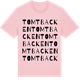 Pink Cotton t-shirt med Tomtbacken ordlek t-shirt