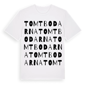 Tomtbodarna ordlek t-shirt – ekologisk bomull t-shirt från Pinshirt
