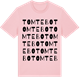 Pink Cotton t-shirt med Tomtebo ordlek t-shirt