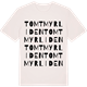 Vintage White t-shirt med Tomtmyrliden ordlek t-shirt
