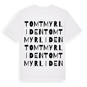 Tomtmyrliden ordlek t-shirt – ekologisk bomull t-shirt från Pinshirt