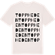 Vintage White t-shirt med Toppheden ordlek t-shirt