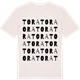 Vintage White t-shirt med Tora ordlek t-shirt