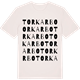 Vintage White t-shirt med Torkarbo ordlek t-shirt