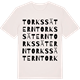 Vintage White t-shirt med Torkssätern ordlek t-shirt