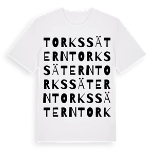 Torkssätern ordlek t-shirt – ekologisk bomull t-shirt från Pinshirt