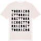 Vintage White t-shirt med Torrberget ordlek t-shirt