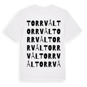 Torrvål ordlek t-shirt – ekologisk bomull t-shirt från Pinshirt