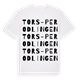 White t-shirt med Tors-Perodlingen ordlek t-shirt
