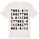 Vintage White t-shirt med Tors-Råberget ordlek t-shirt
