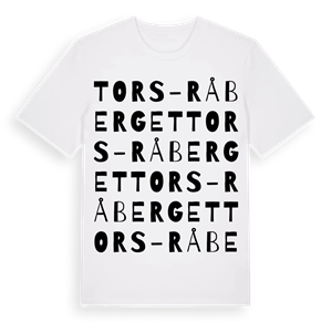 Tors-Råberget ordlek t-shirt – ekologisk bomull t-shirt från Pinshirt